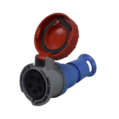 Toma Aérea 32A 3P+N+T 6H IP67 400V Rojo X-CEE PALAZZOLI