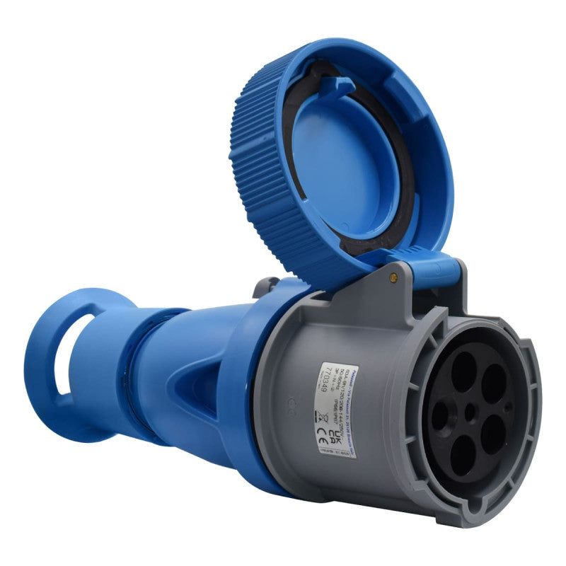 Toma Aérea 63A 3P+N+T 9H IP67 230V Azul X-CEE PALAZZOLI