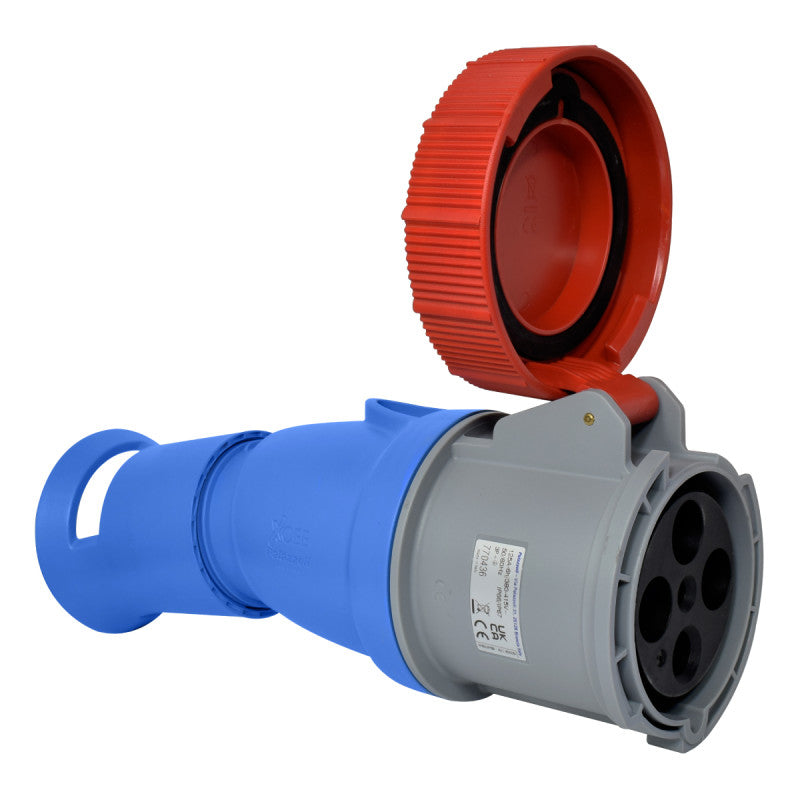 Toma Aérea 125A 3P + T 6H IP67 400V Rojo X-CEE PALAZZOLI