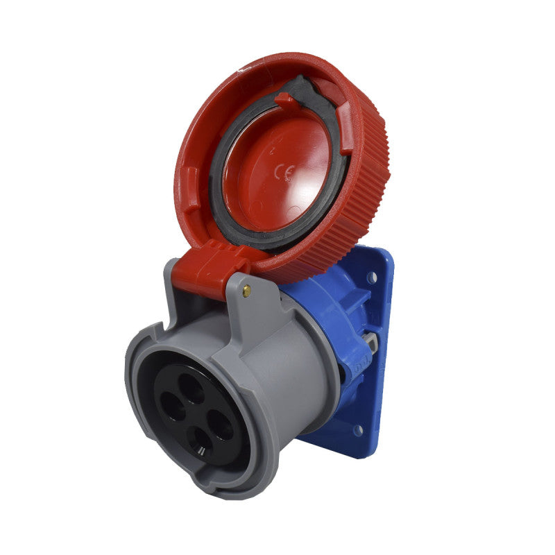 Toma Incrustar 16A 3P + T 6H IP67 400V Rojo X-CEE PALAZZOLI