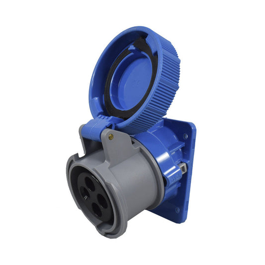 Toma Incrustar 16A 3P + T 9H IP67 230V Azul X-CEE PALAZZOLI