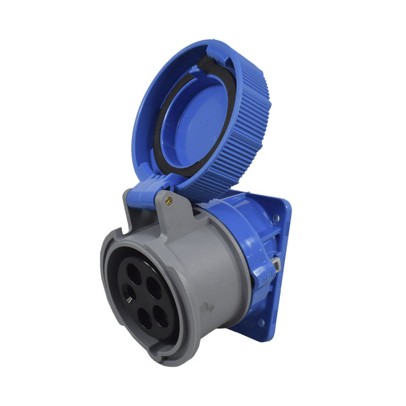 Toma Incrustar 16A 3P+N+T 9H IP67 230V Azul X-CEE PALAZZOLI