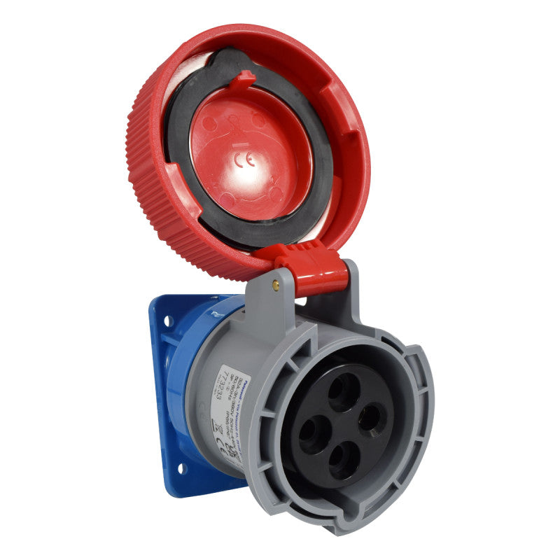 Toma Incrustar 32A 3P + T 3H IP67 400V Rojo X-CEE PALAZZOLI