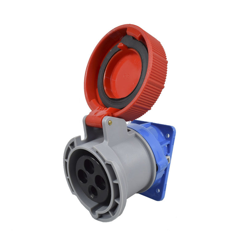 Toma Incrustar 32A 3P + T 6H IP67 400V Rojo X-CEE PALAZZOLI