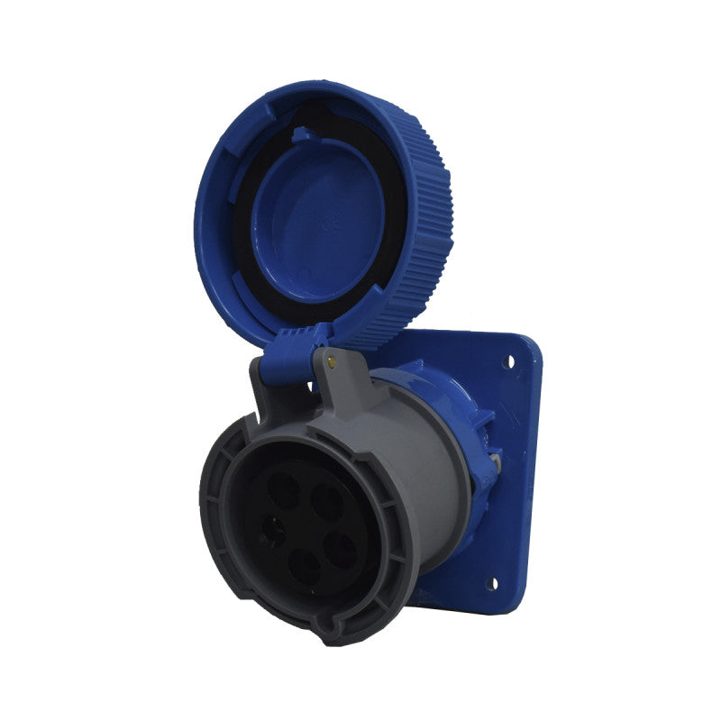 Toma Incrustar 32A 3P+N+T 9H IP67 230V Azul X-CEE PALAZZOLI