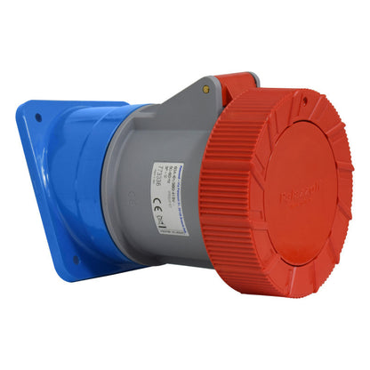 Toma Incrustar 63A 3P + T 6H IP67 400V Rojo X-CEE PALAZZOLI