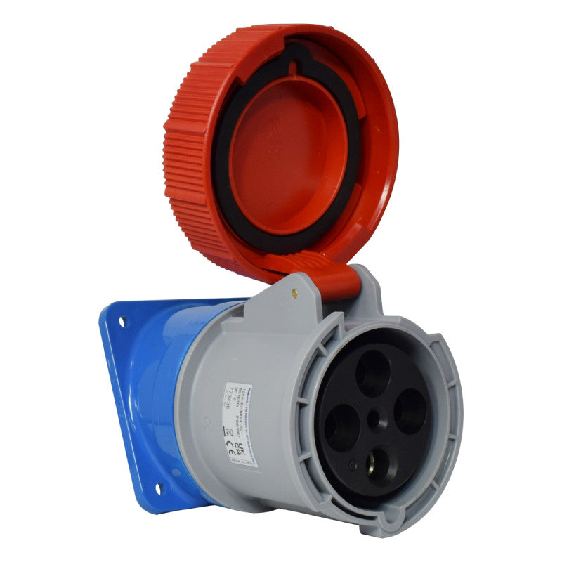 Toma Incrustar 125A 3P + T 6H IP67 400V Rojo X-CEE PALAZZOLI