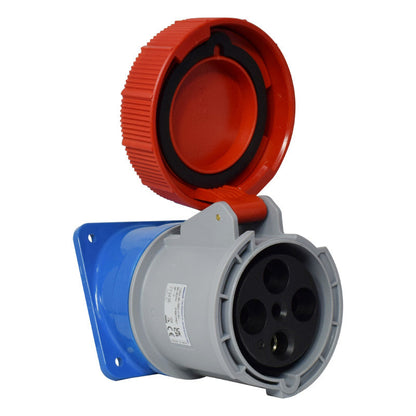 Toma Incrustar 125A 3P + T 6H IP67 400V Rojo X-CEE PALAZZOLI