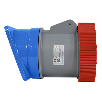 Toma Incrustar 125A 3P + T 6H IP67 400V Rojo X-CEE PALAZZOLI