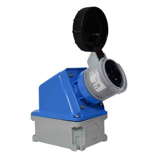 Toma Sobreponer 16A 3P + T 7H IP67 500V Negro X-CEE PALAZZOLI