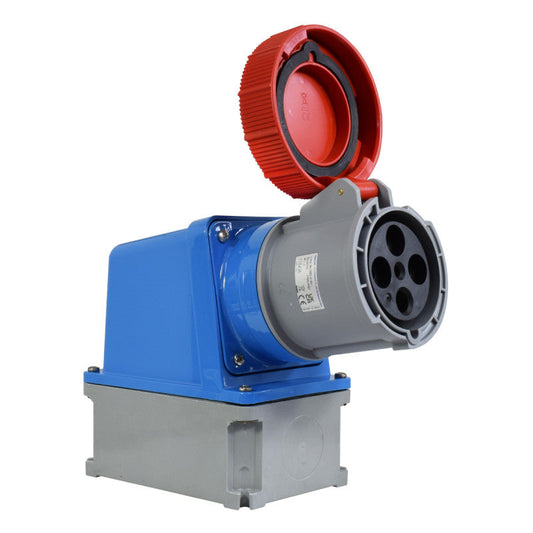 Toma Sobreponer 125A 3P + T 6H IP67 400V Rojo X-CEE PALAZZOLI