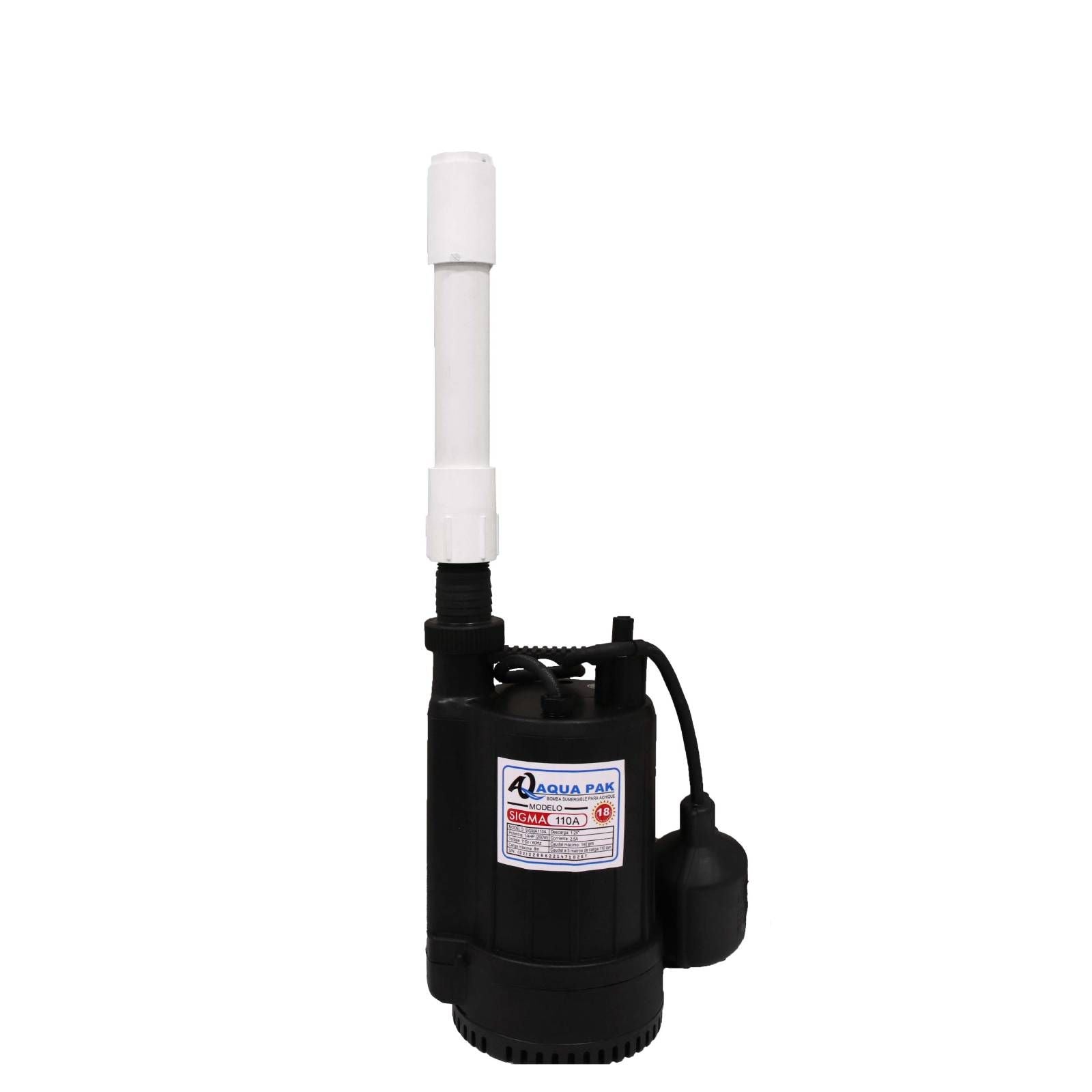 Bomba de Achique SIGMA l 1/4HP l 1,25" l 1x115VAC