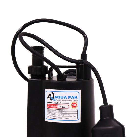 Bomba de Achique SIGMA l 1/6HP l 1" l 1x115VAC